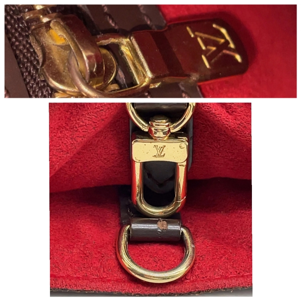 SALE! Auth Louis Vuitton Damier Ebene Hampstead PM Tote Bag W DB/Paper Bag - Picture 13 of 16